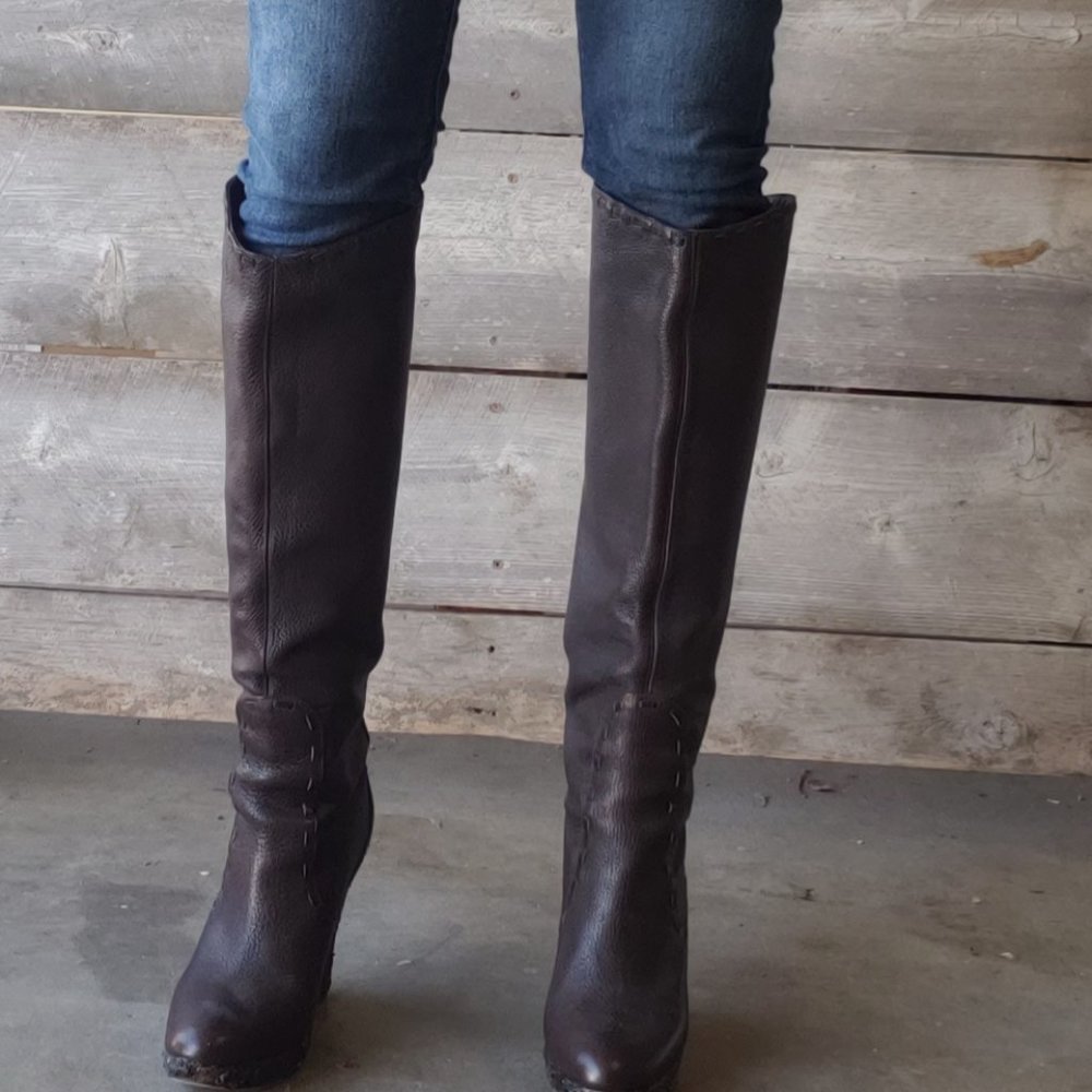 Patrizia Pepe Tall Brown Boots